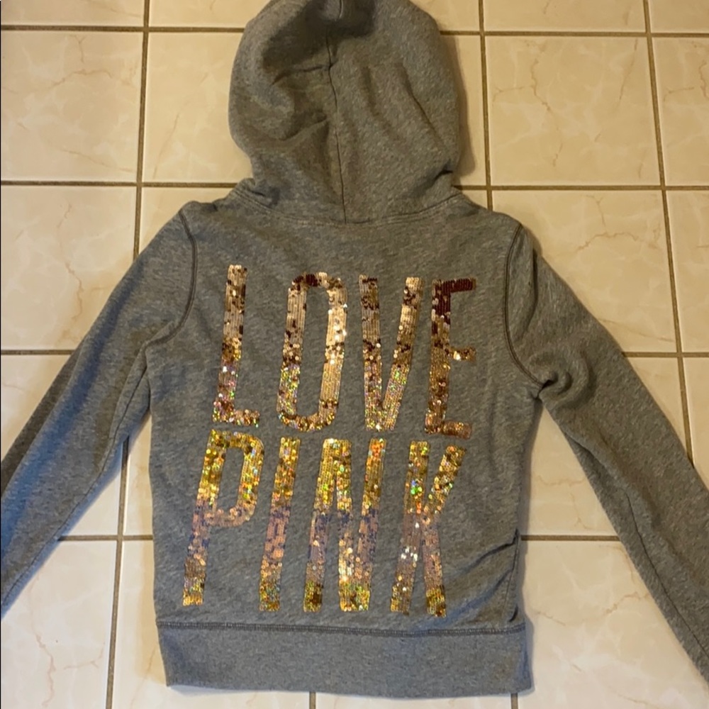 Sequin VS PINK Zip Up - Picture 1 of 8